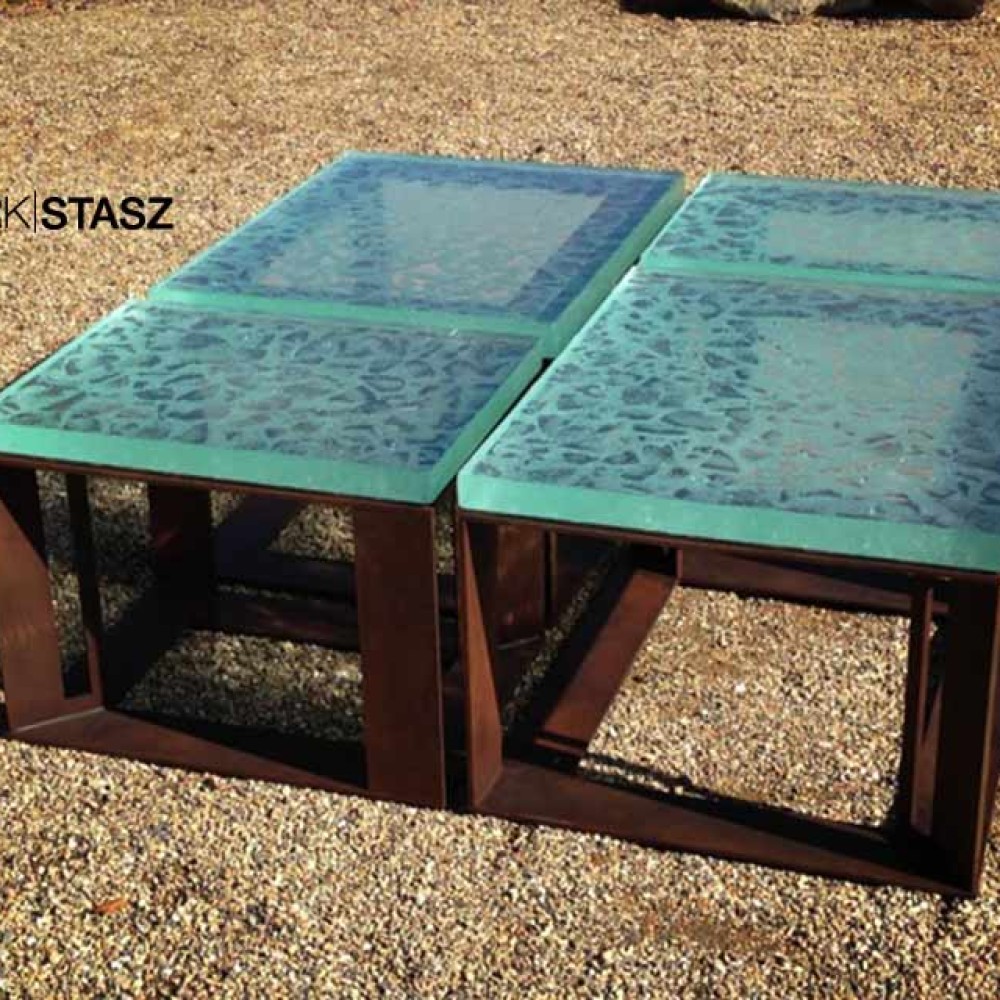 Glass and Iron Tables